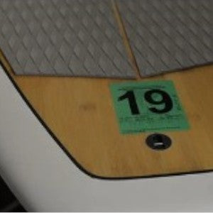 tag on solid hard board