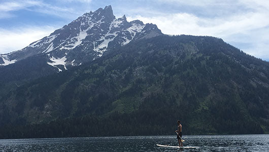 SUP on Jenny Lake, WY