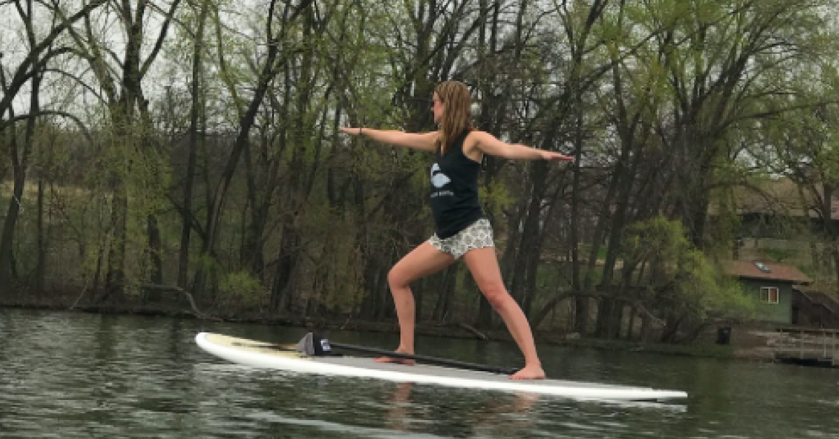 Yoga on a Paddle North Loon at Silver Lake