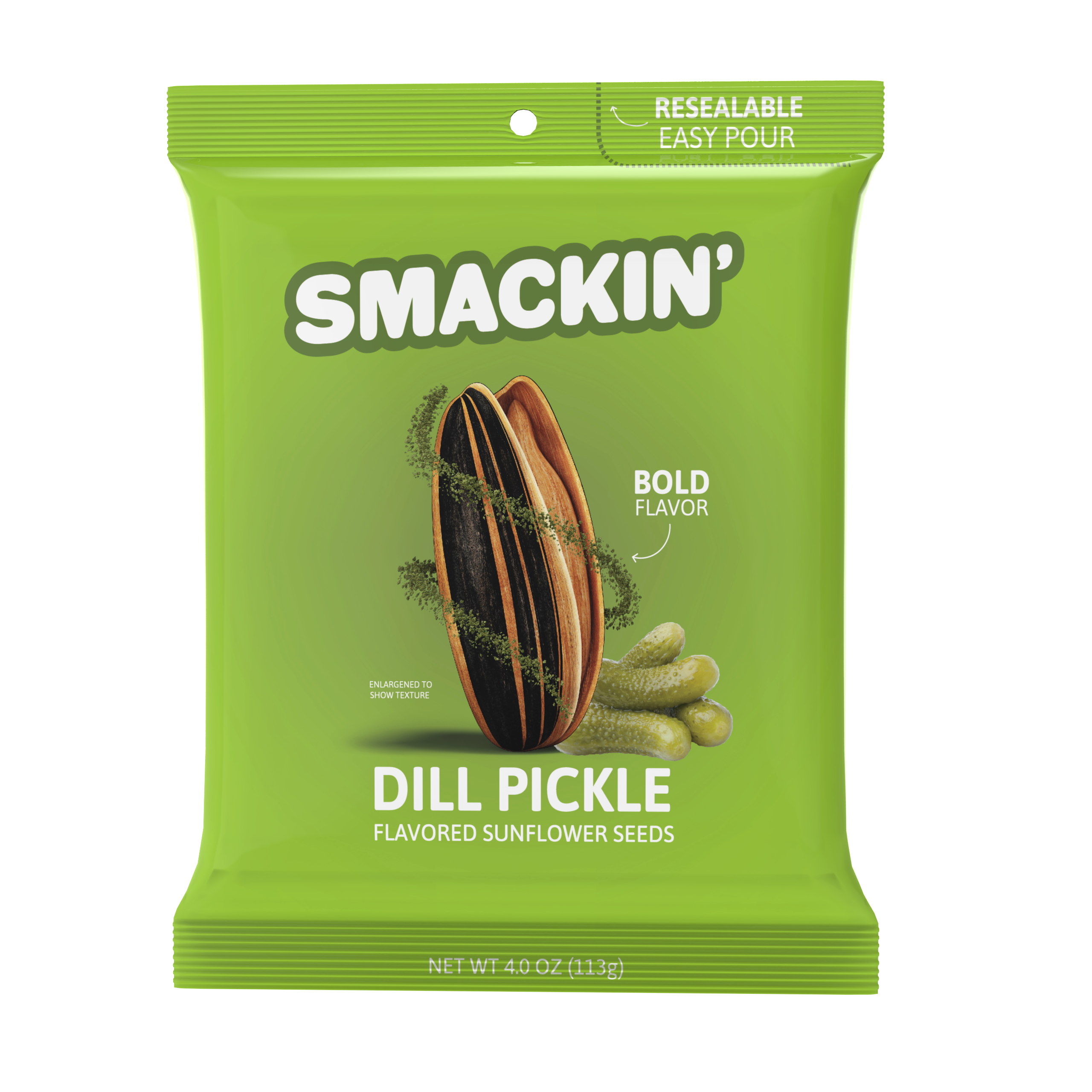 SMACKIN' Sunflower Seeds - SMACKIN' Dill Pickle Sunflower Seeds