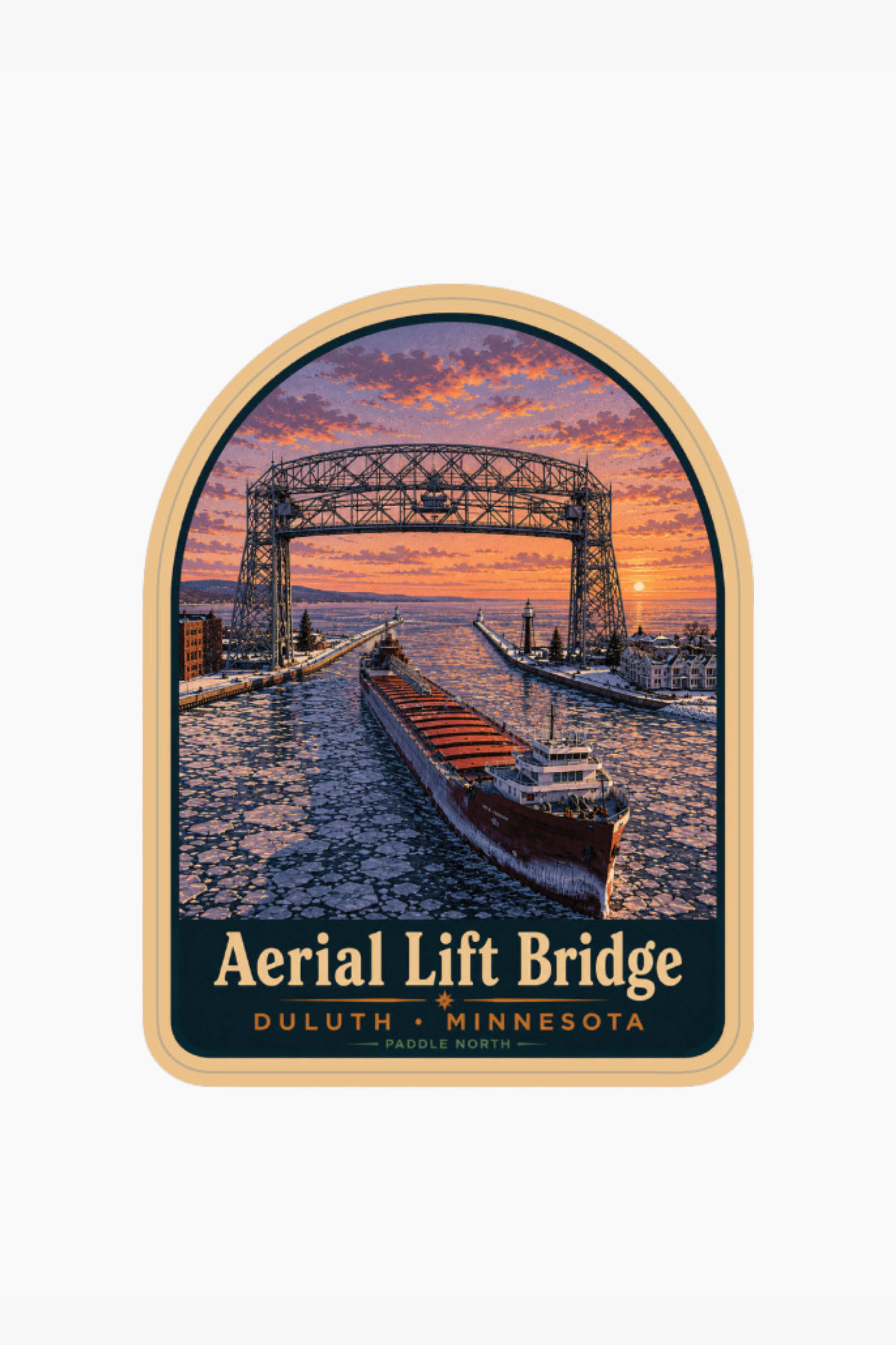 Aerial Lift Bridge Sticker