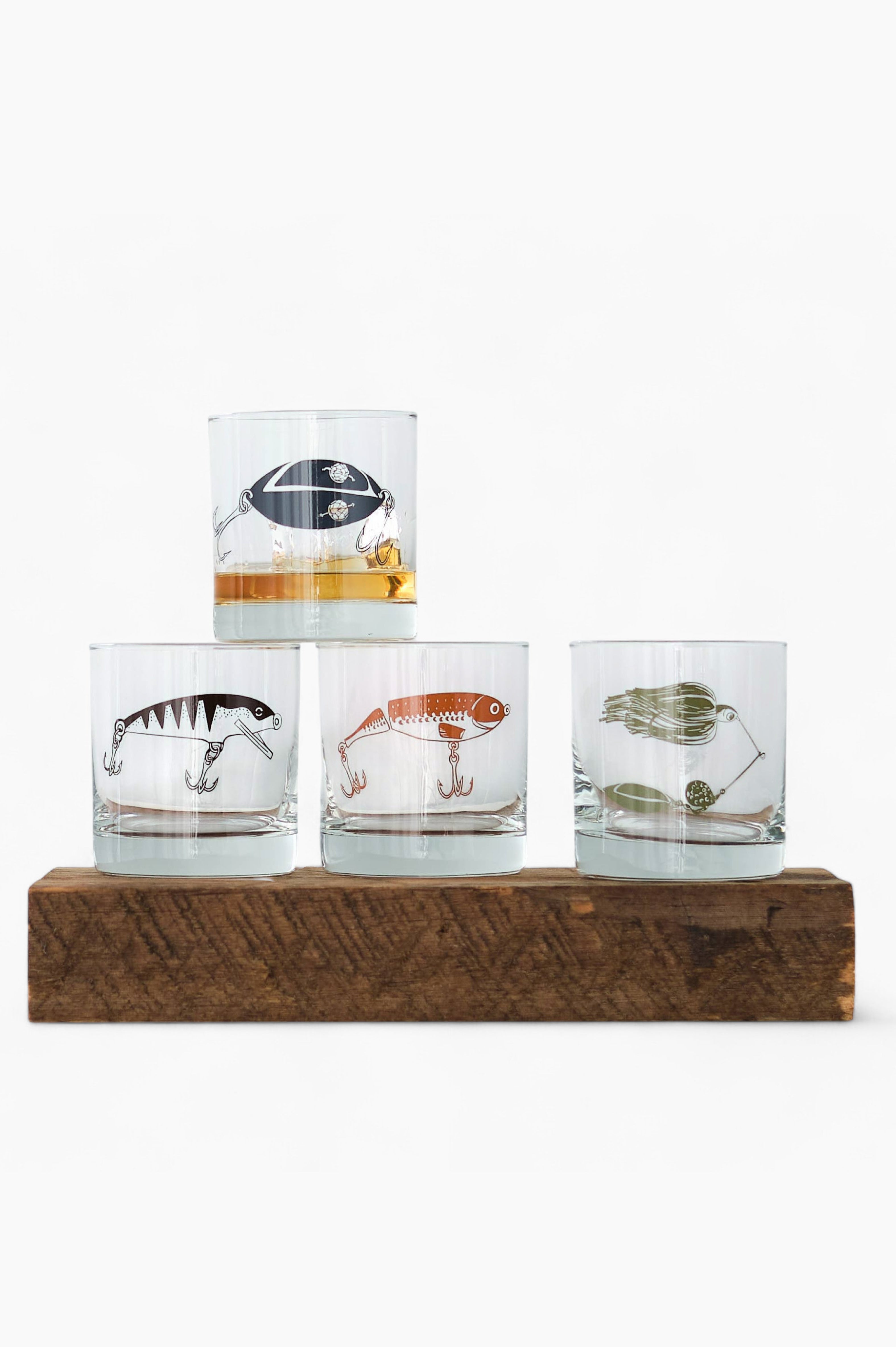 Vital Industries - Fishing Lure Rocks Glasses