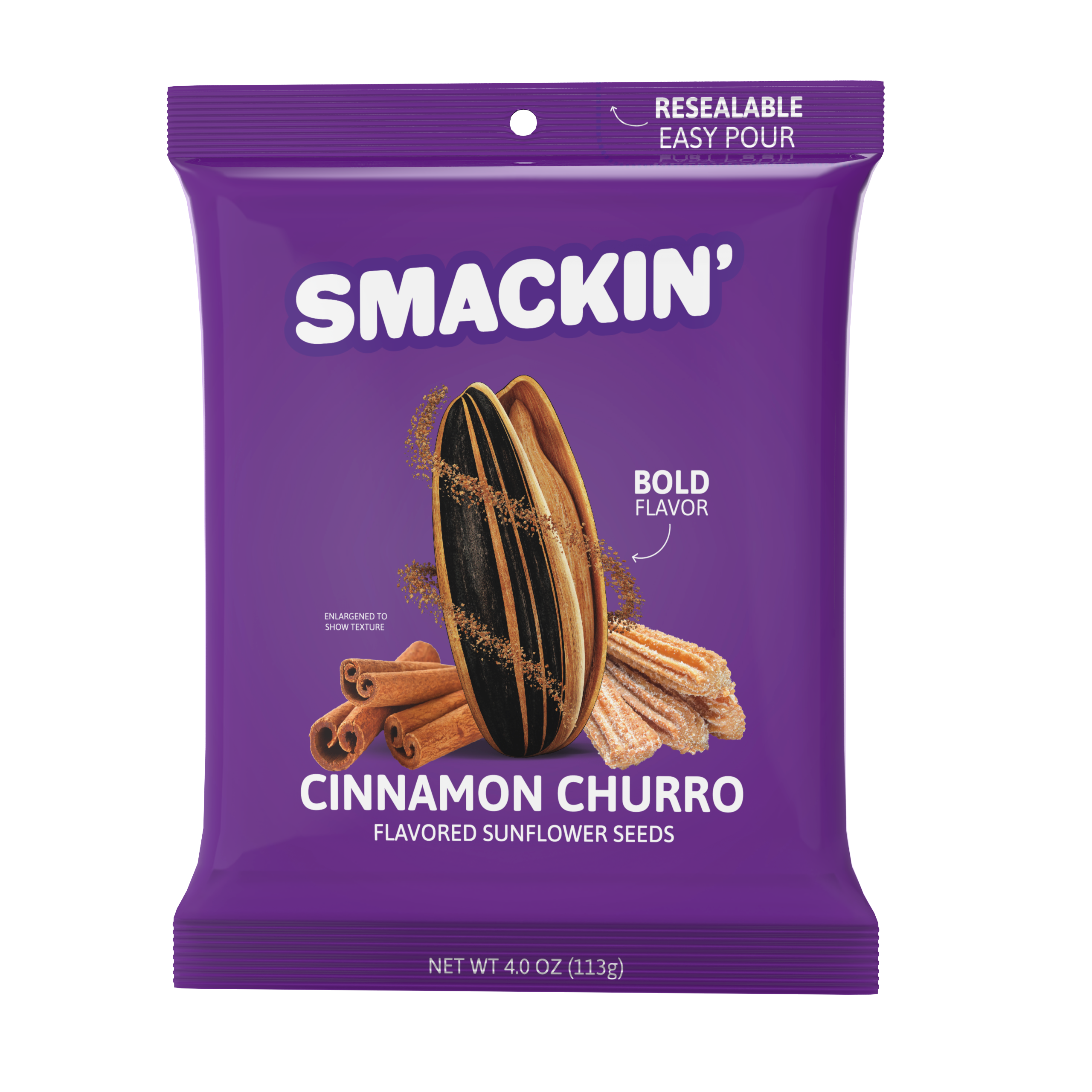 SMACKIN' Sunflower Seeds - SMACKIN' Cinnamon Churro Sunflower Seeds