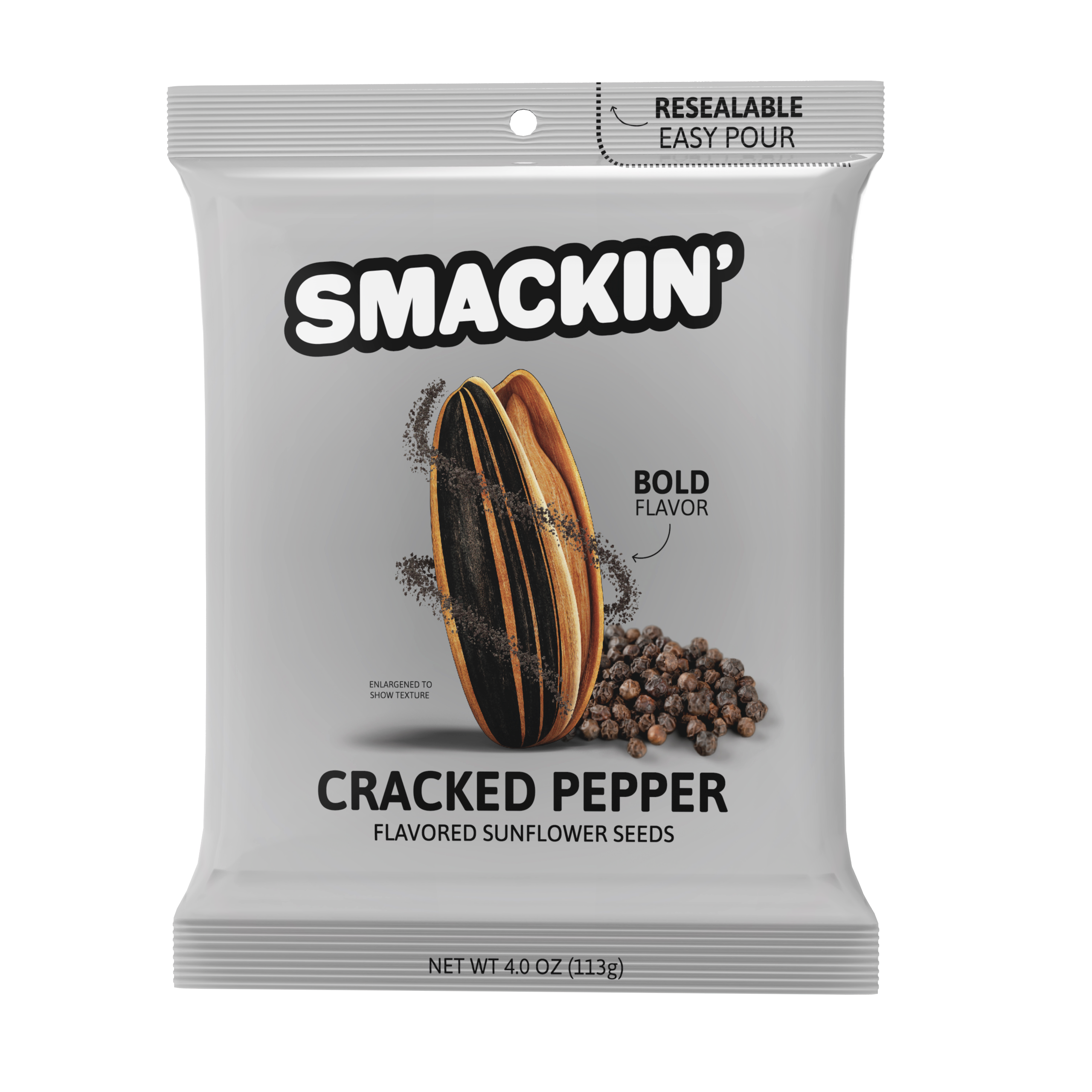 SMACKIN' Sunflower Seeds - SMACKIN' Cracked Pepper Sunflower Seeds
