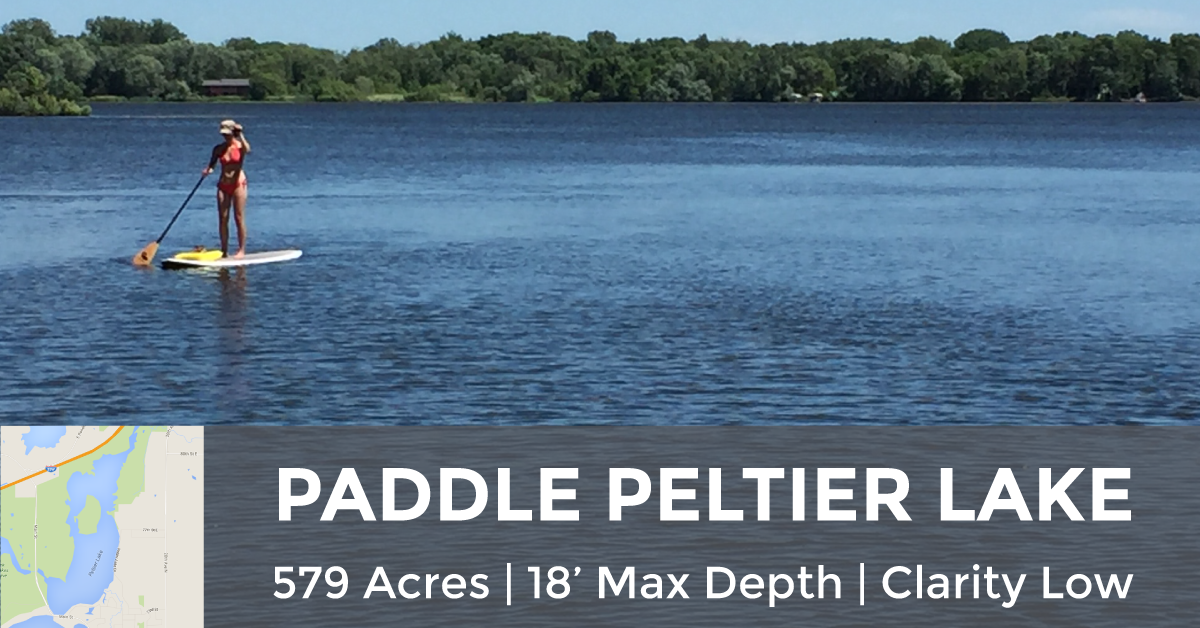 Peltier Lake - 579 Acres, 18' Max Depth, Low Clarity