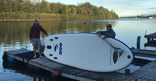 The Paddle North Blue Ox with the MI Playground crew!  