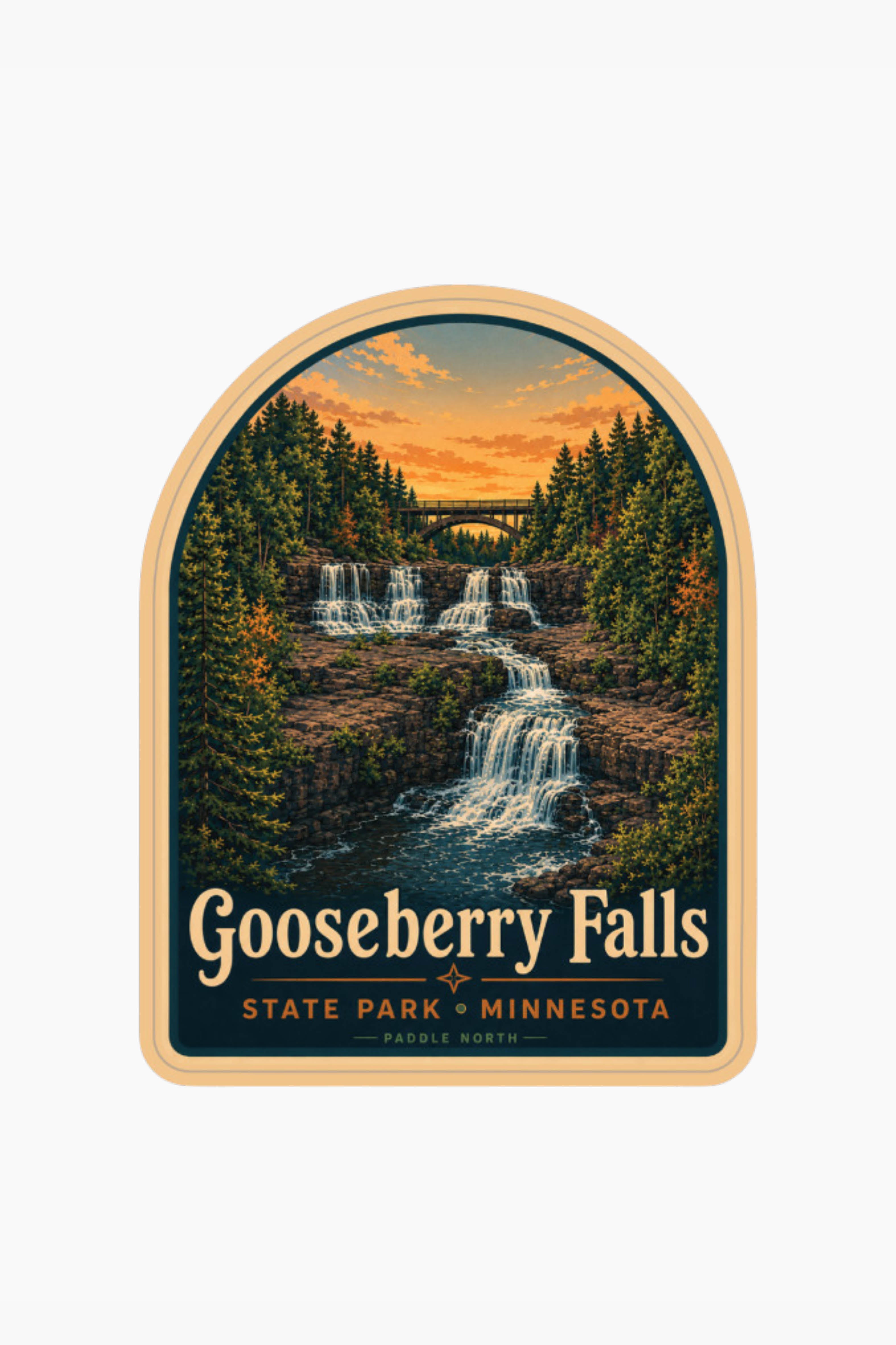 Gooseberry Falls Sticker