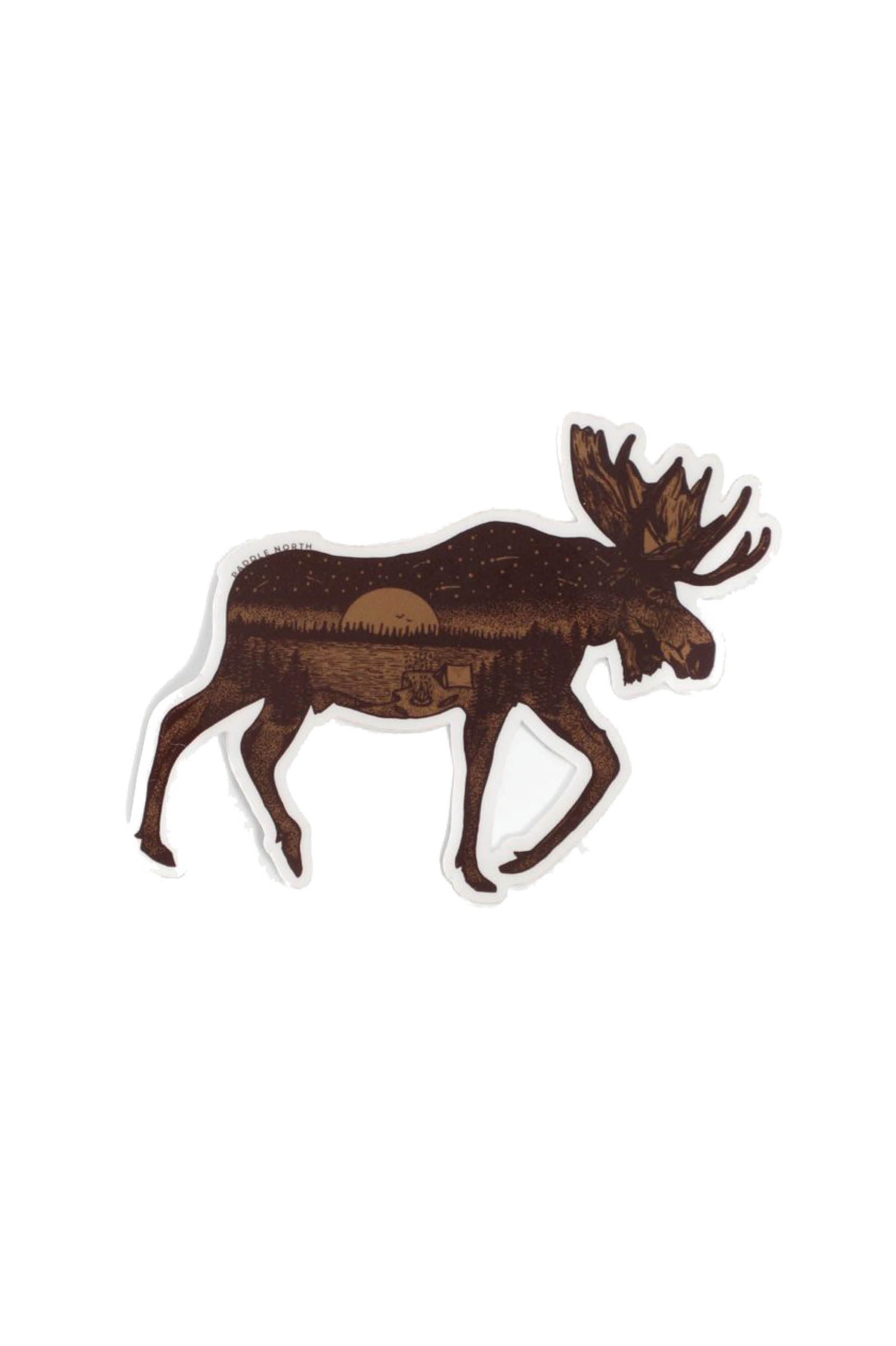 Moose Sticker Paddle North