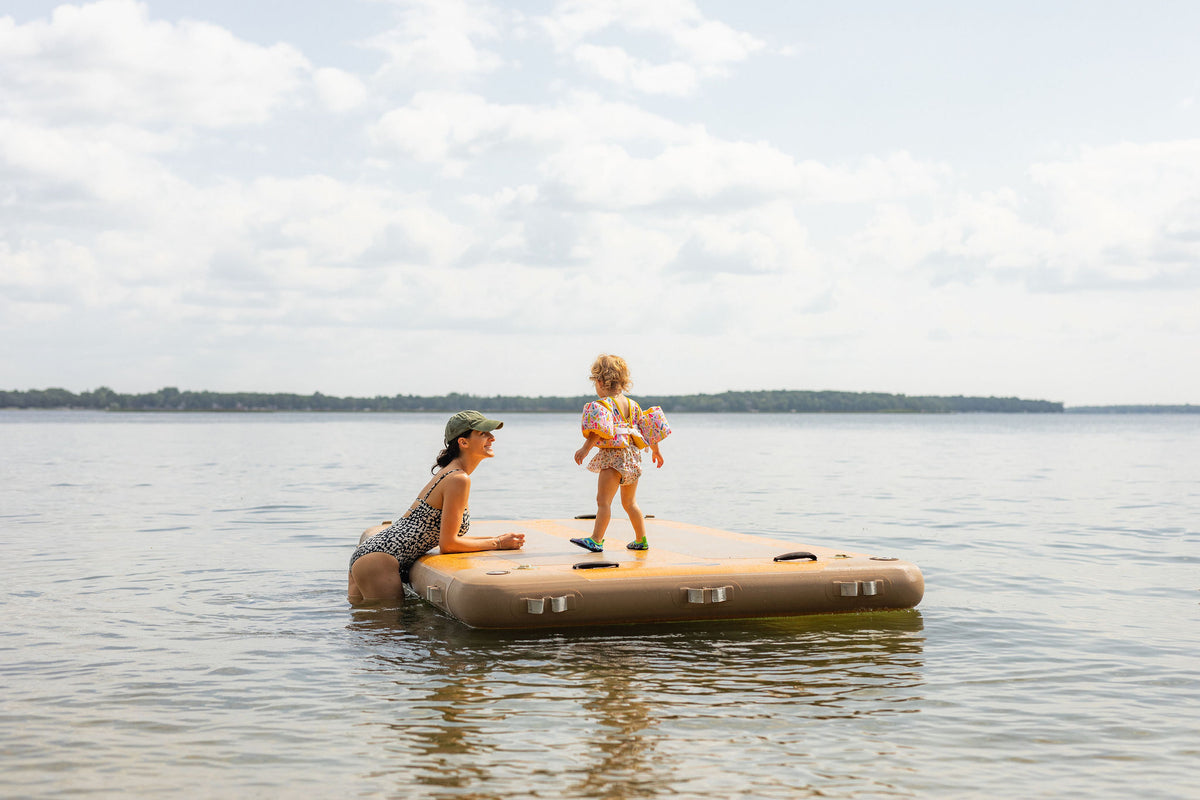 Utility Dock Loaded | Inflatable Dock and Swim Platform – Paddle North