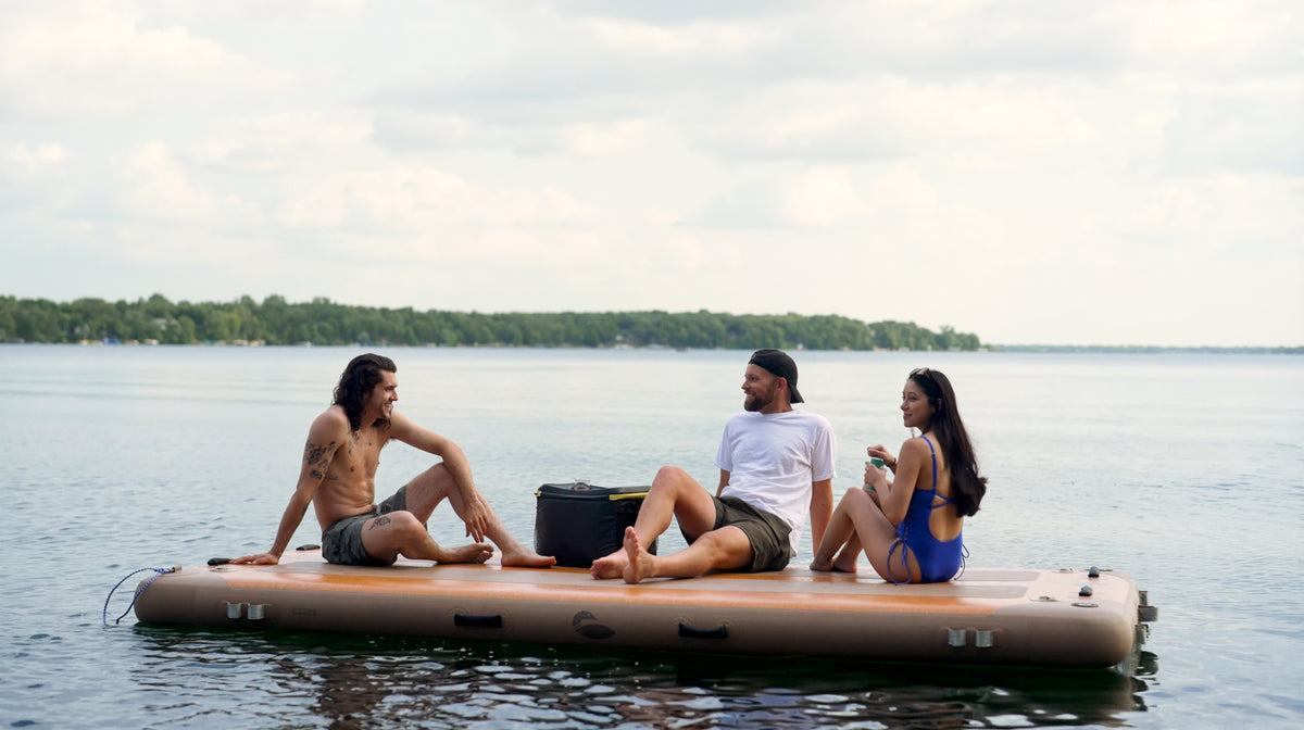Utility Dock Loaded | Inflatable Dock and Swim Platform – Paddle North