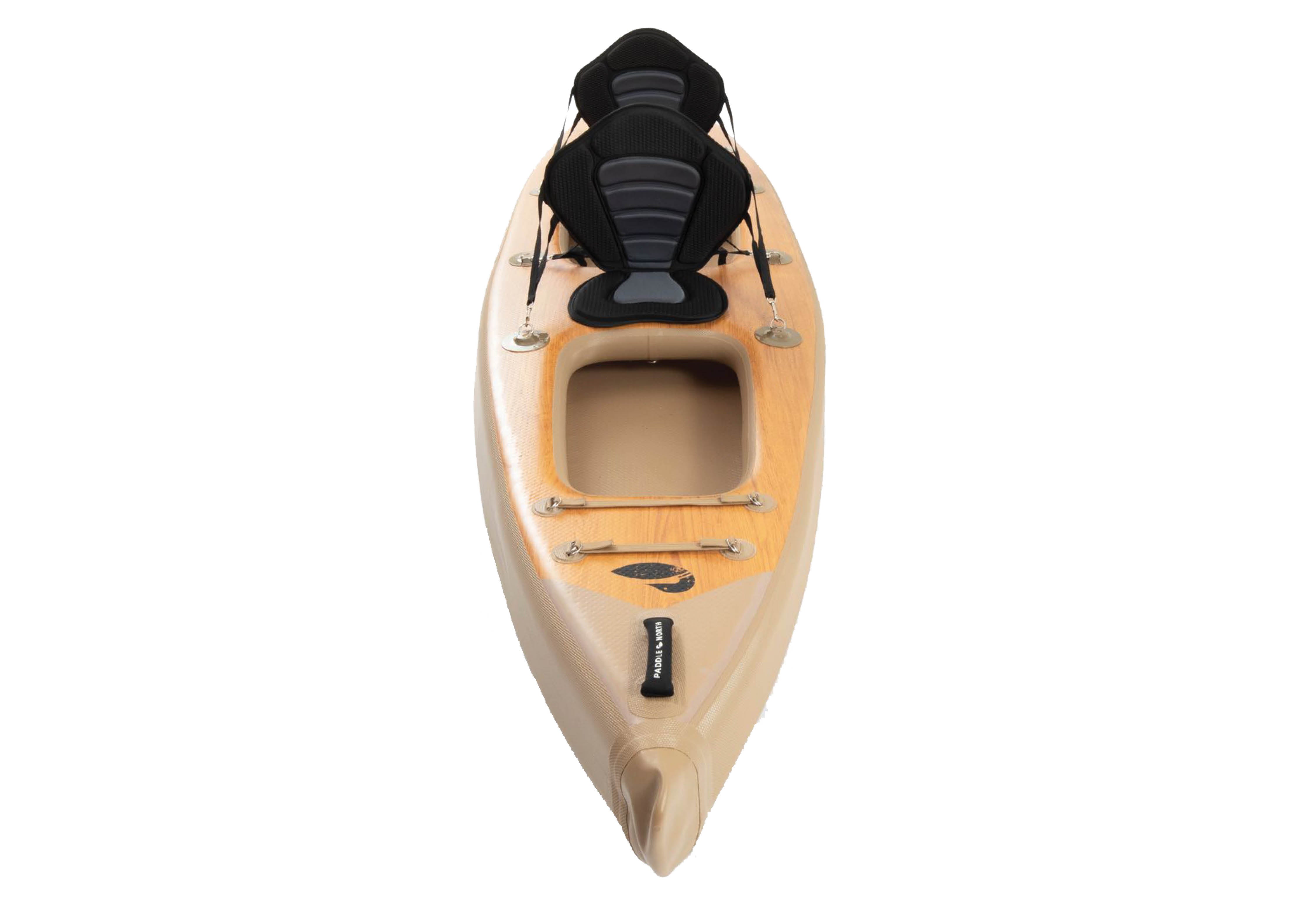 Karve XL inflatable tandem kayak against white background